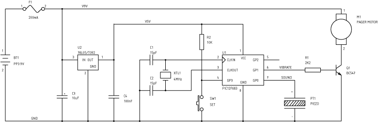 clock circuit diagram