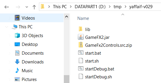 Double click on GameFX2.jar